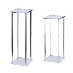 Acrylic Vase Wedding Centerpieces Geometric Vases Table Vases Flowers Risers - Picture 1 of 7