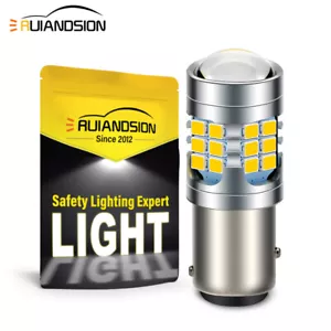 Ruiandsion BAY15D 1157 LED Bulb Car Signal Light 12V 24V 48V Lemon Yellow 2pcs - Picture 1 of 6