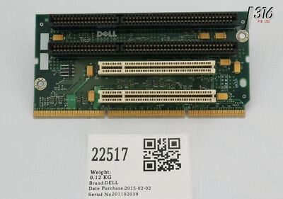 22517 DELL PCB, RISER CARD, DP/N 00085525-12402-7BE-9865 PWB 85526 - Image 1 of 4