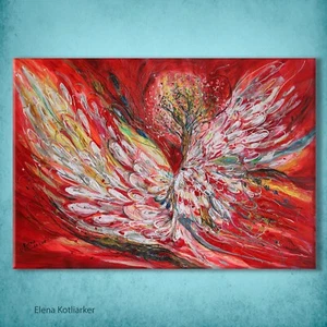 Supremacy of Red. Limited edition ready-to-hang canvas print from my painting - Picture 1 of 6