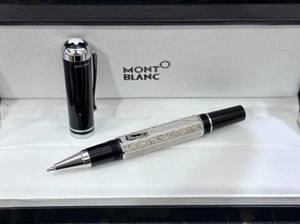 2025 Montblanc Classique Silber Schwarz Luxus Tintenroller Neu Mit Box - Bild 1 von 4