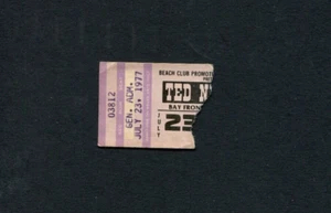 Ted Nugent 1977 Concert Ticket Stub St. Petersburg FL, Cat Scratch Fever - Picture 1 of 1