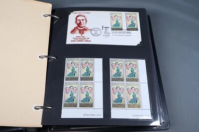 PHILIPPINES 1972-1973 MNH COLLECTION OF PLATE BLOCKS & FDCS IN HOMEMADE ALBUM - Image 1 of 4