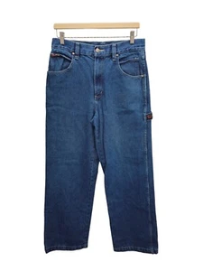 Fubu The Collection Jeans Size 20 Carpenter Blue Denim Wide Leg Hip Hop - Picture 1 of 12