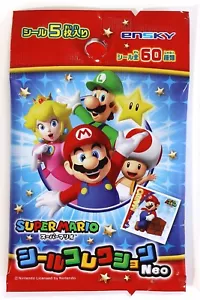 Super Mario Seal Aufkleber Sammlung 5 Stück zufällig Nintendo Made in Japan - Bild 1 von 5