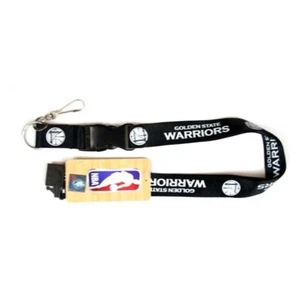 Llavero y soporte de identificación Golden State Warriors Lanyard Blackout Style oficial de la NBA - Imagen 1 de 5