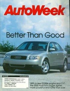 2001 Auto Week Magazine: 2002 Audi A4 - Better than good - Picture 1 of 1