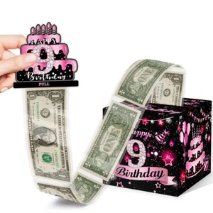 Birthday Money Box for Cash Gift 9th Surprise Box Explosion Gift for Girls Bo... - Picture 1 of 7