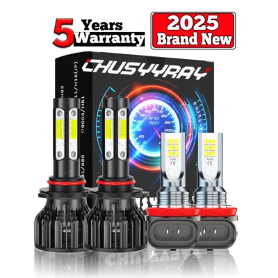 For Buick Envision 2016-2019 9012 H11 LED Headlight+Fog Light 6000K Combo Bulbs - Image 1 of 4