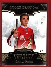 Clayton Keller Upper deck  Exquisite Collection 2017-18 Rookie Draft Day 26/99