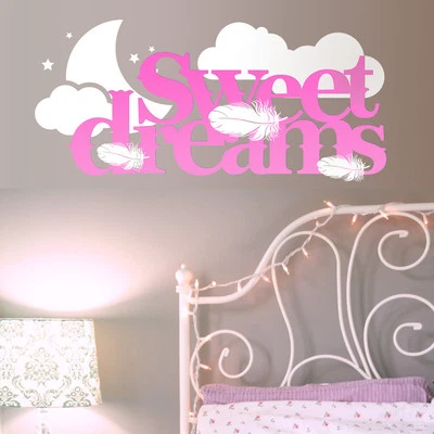 Sweet Dreams vinyl wall art sticker Modern Quote Home  Kids  Bedroom Decorations - Image 1 of 4