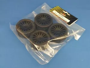 (Colt M1102M) M-Chassis Radial Tires Mounted 15-Spoke Black Wheel Tamiya ABC HPI - Picture 1 of 1