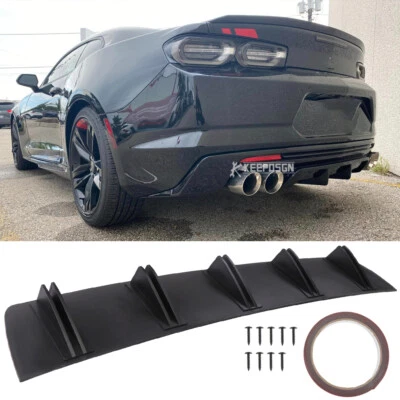 Для Chevrolet Camaro RS LT SS задний диффузор бампер 5 плавников спойлер кромка разветвитель - Изображение 1 из 4