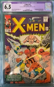 X-MEN #15 CGC 6.5 RESTORED - Imagen 1 de 4