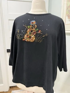 Vintage Quacker Factory Frightful Nights Hemd - EUC - 3X - Bild 1 von 7