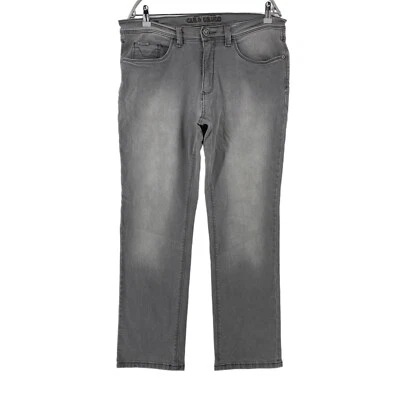 Carlo Colucci Enrico Gris Elástico Ajustado Vaqueros W34 L30 - Imagen 1 de 4