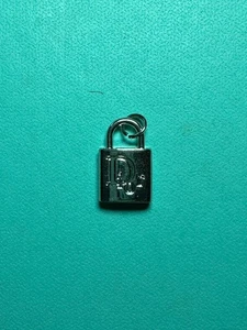 DIOR Pendant SILVER Charm/Zip Pull Flower Motif double sided - Picture 1 of 3