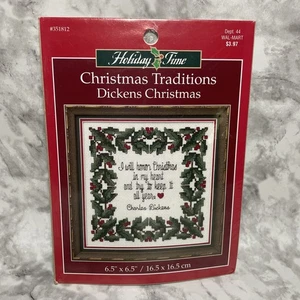 Leisure Arts Christmas Traditions "Dickens Christmas" 351810 Cross Stitch Kit - Picture 1 of 5