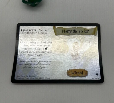 Harry Potter TCG Quidditch Cup Harry The Seeker Holo Rare # 11/80 - NM - Image 1 of 3