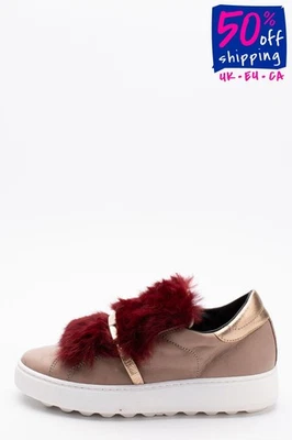 PVP €325 MODELO PHILIPPE Zapatillas de Cuero US9.5 EU40 UK7 Metálicas HECHAS A MANO Foto 1 de 4