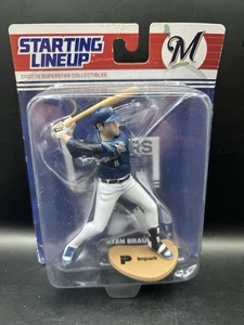 Modellino Milwaukee Brewers SGA 2018 Starting Lineup Ryan Braun con card nuovo sigillato - Foto 1 di 4