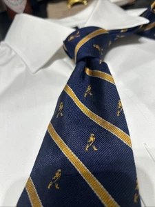VTG Brooks Brothers Cal Berkeley Silk Golf Tie Preppy Repp Stripe Collegiate - Picture 1 of 8