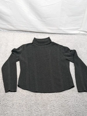 Vintage Tommy Hilfiger Turtleneck Sweater Made in Japan XL Ribbed Gray 90s Y2K - Image 1 of 4