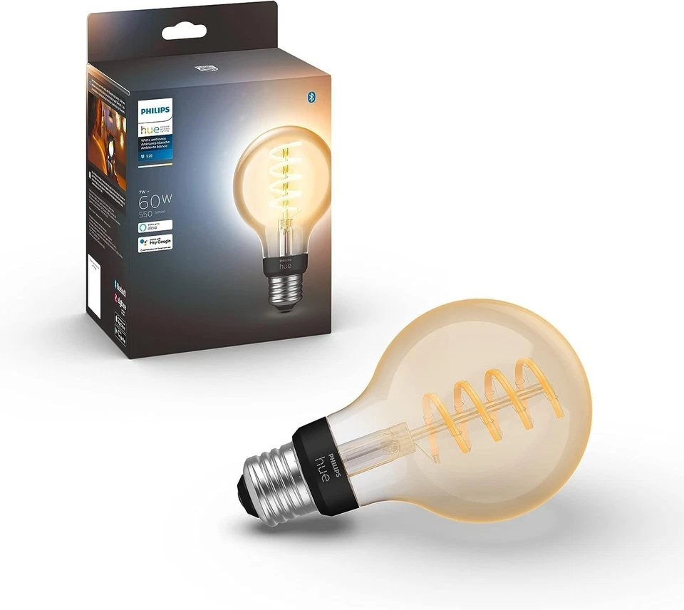 Philips Hue Smart 60W G25 Filament LED Bulb - Image 1 of 1