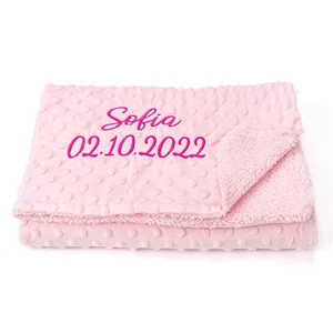 Customised Baby Blanket with Name Boy & Girl Gifts - Picture 1 of 10