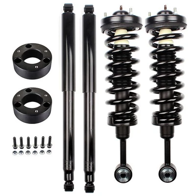 3" F Leveling Kit & Front Struts Coil Spring & Rear Shocks Fits 04-08 Ford F-150 Foto 1 de 4