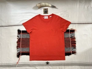 Levi's LVC T-Shirt L 50s Sportswear Single Stitch Vintage Clothing 2018 43" Red - Picture 1 of 11