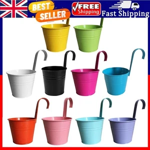 10 Piezas Macetas Colgantes con Gancho Desmontable para Decoración Hogar Jardín (Colorido) - Imagen 1 de 9
