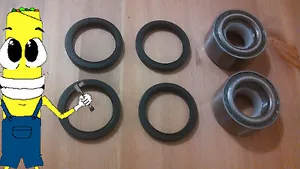 Subaru Outback Front Wheel Hub Bearings & Seals PAIR SET 2000-2004 - Bild 1 von 1