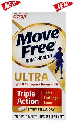 Schiff Move-Free Joint Health ULTRA Triple-Action Type II Collagen Coated Tablet - Image 1 of 4
