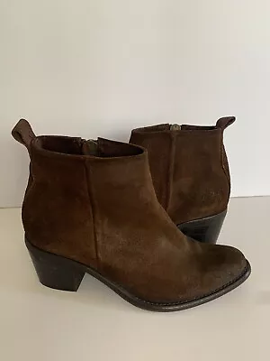 Botines clásicos de gamuza marrón para mujer DIESEL talla 41 (USA 10) Foto 1 de 4