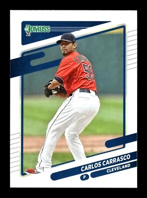 2021 Panini Donruss Carlos Carrasco #91 Cleveland Indians - Image 1 of 2
