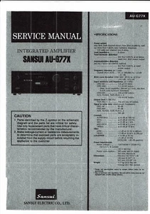 Sansui Service Manual für AU- G 77 X Copy - Picture 1 of 1