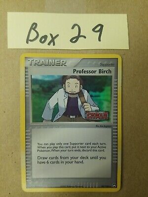 Professor Birch 80/108 EX Power Keepers Reverse Holo STAMPED Pokemon Card MP-LP