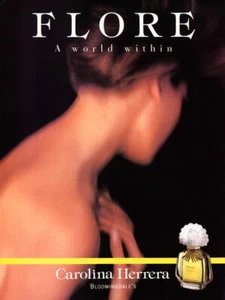 1995 Carolina Herrera Flore vintage perfume 1-page MAGAZINE AD - Picture 1 of 1