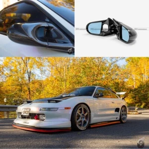 2pcs For Toyota MR2 SW20 (RHD) Rearview Side Mirrors Rear View Carbon Fiber - Picture 1 of 16