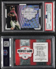 2019 Leaf Perfect Game National Showcase Black Wave /5 Chase Davis PSA 10 Auto