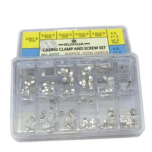12 Sizes Casing Clamp and Screw Set Watch Repair Parts For ETA 2836/2834/2846 - Picture 1 of 5