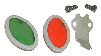 Kit de lentes de tablero Cateye "parkerized" para Harley Knuckle UL 45 WLA WLC de 1939-1946 Foto 1 de 3