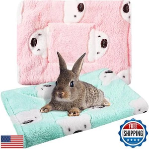 Jetec 2 Pieces Guinea Pig Bed Rabbit Bed Small Animal Hamster Warm Mats Winte - Picture 1 of 5
