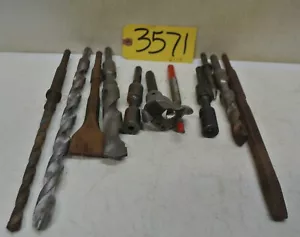 11 Stück Bohrer, Meißel, Lochsägen, Werkzeugmaschinen Druckluft - Bild 1 von 8