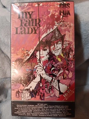 MY FAIR LADY Audrey Hepburn 2 TAPE VHS Factory Sealed NEW Foto 1 de 4