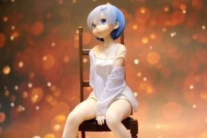 Re:Zero Starting Life in Another World Rem on Chair Anime Figure w/o Box 6" - Picture 1 of 11