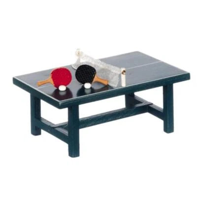 1/12 Miniature Casa Delle Bambole Mobili  Pong Mazza E Palline Set Completo - Immagine 1 di 4