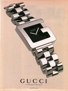 1996 PRINT AD - GUCCI TIMEPIECES GUCCI WATCH AD - GUCCI FASHION WATCH AD ONLY - Bild 1 von 1