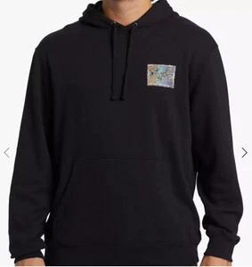 Billabong Men's Shorebird Pullover Sweatshirt Black Color Size Large Brand New - Picture 1 of 9
